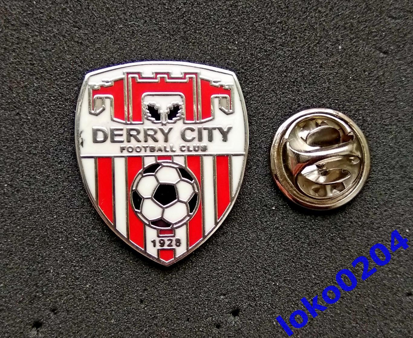 Футбол. Клубы мира. Знак. ДЕРРИ СИТИ ФК - DERRY CITY FC - СЕВЕРНАЯ ИРЛАНДИЯ.