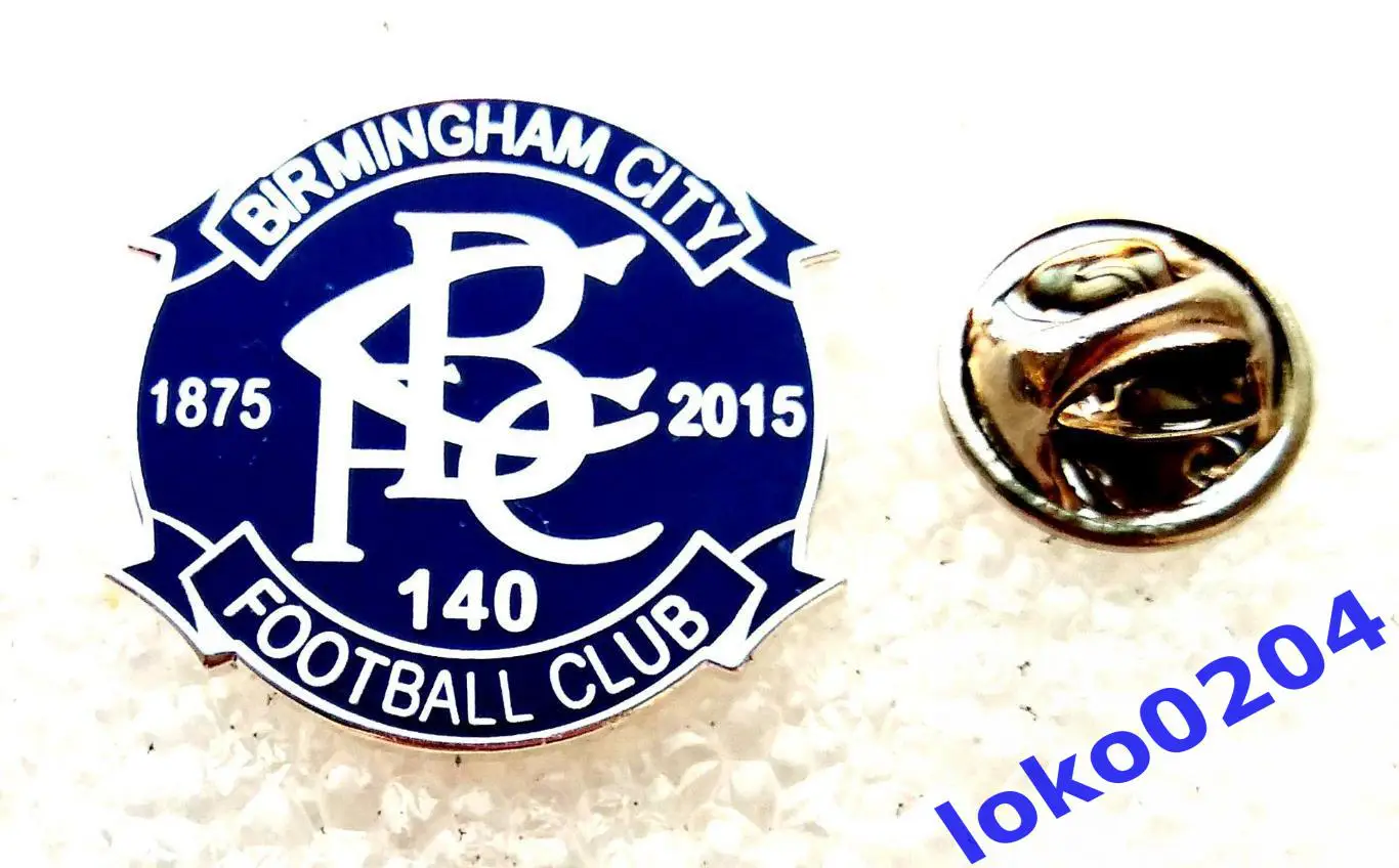 Футбол. Футбольный клуб. Знак. Бирмингем Сити ФК - Birmingham City FC - АНГЛИЯ.