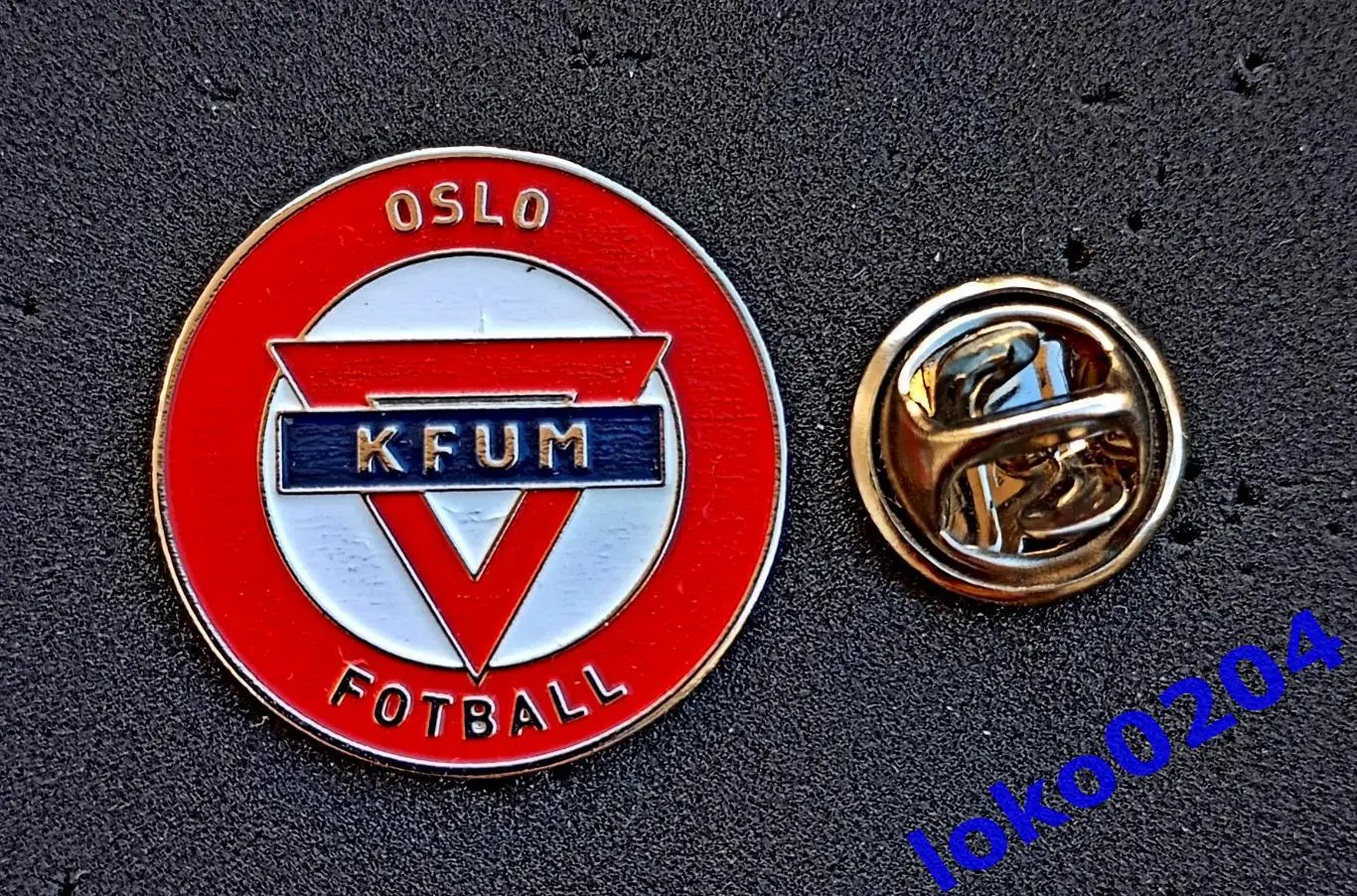 Футбол. Футбольный клуб. Знак. КФУМ Осло - KFUM-Kameratene Oslo. НОРВЕГИЯ.