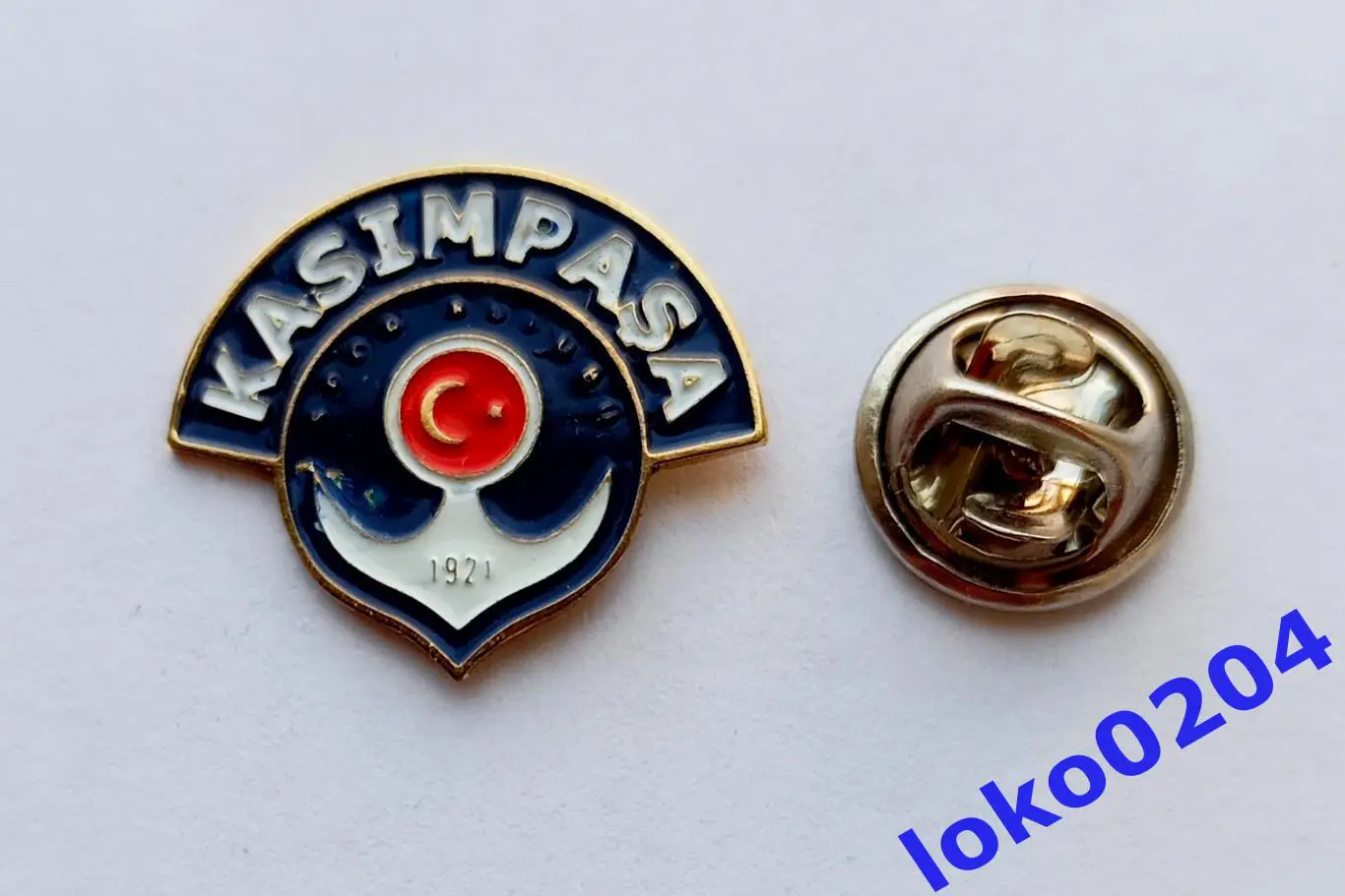 Футбол. Футбольный клуб. Знак.Касымпаша - Kasimpasa Spor Kulubu, ТУРЦИЯ.
