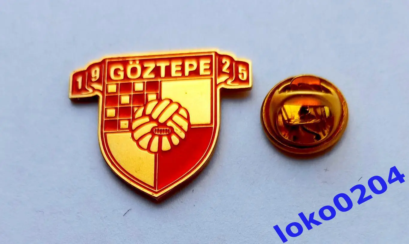 Футбол. Футбольный клуб. Знак.Гёзтепе - Goztepe Spor Kulubu, ТУРЦИЯ.