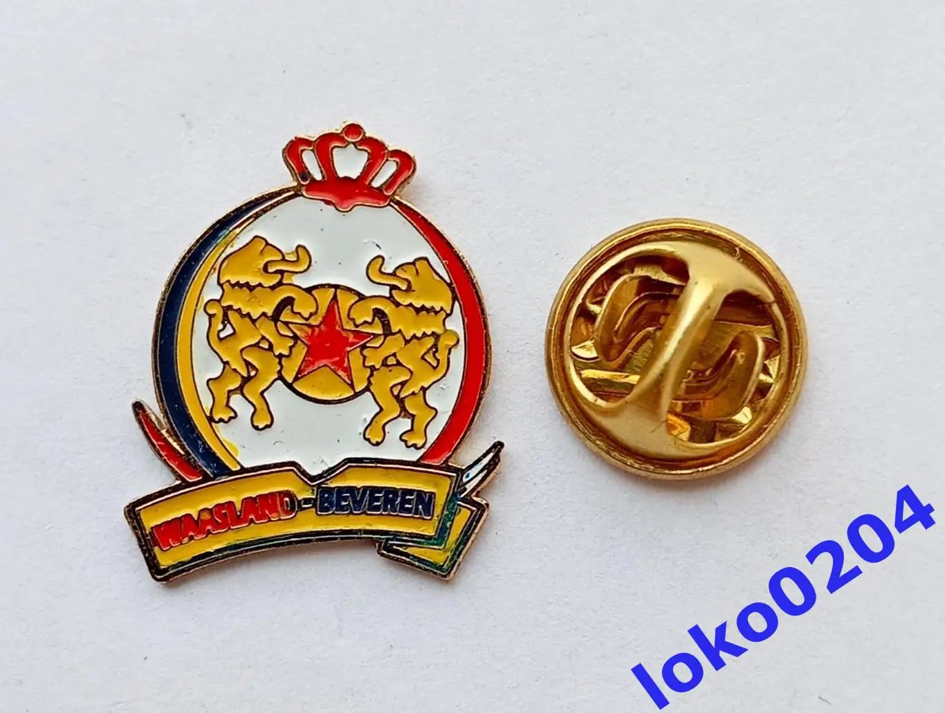 Футбол Знак. ФK ВАСЛАНД-БЕВЕРЕН-KV Red Star WAASLAND-Sportkring BEVEREN,БЕЛЬГИЯ