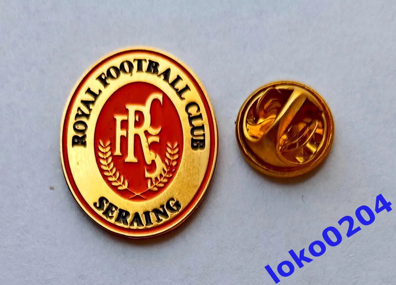 Футбол. Клубы мира. Знак. Ф.К. СЕРЕН - Royal Football Club SERAING. БЕЛЬГИЯ.