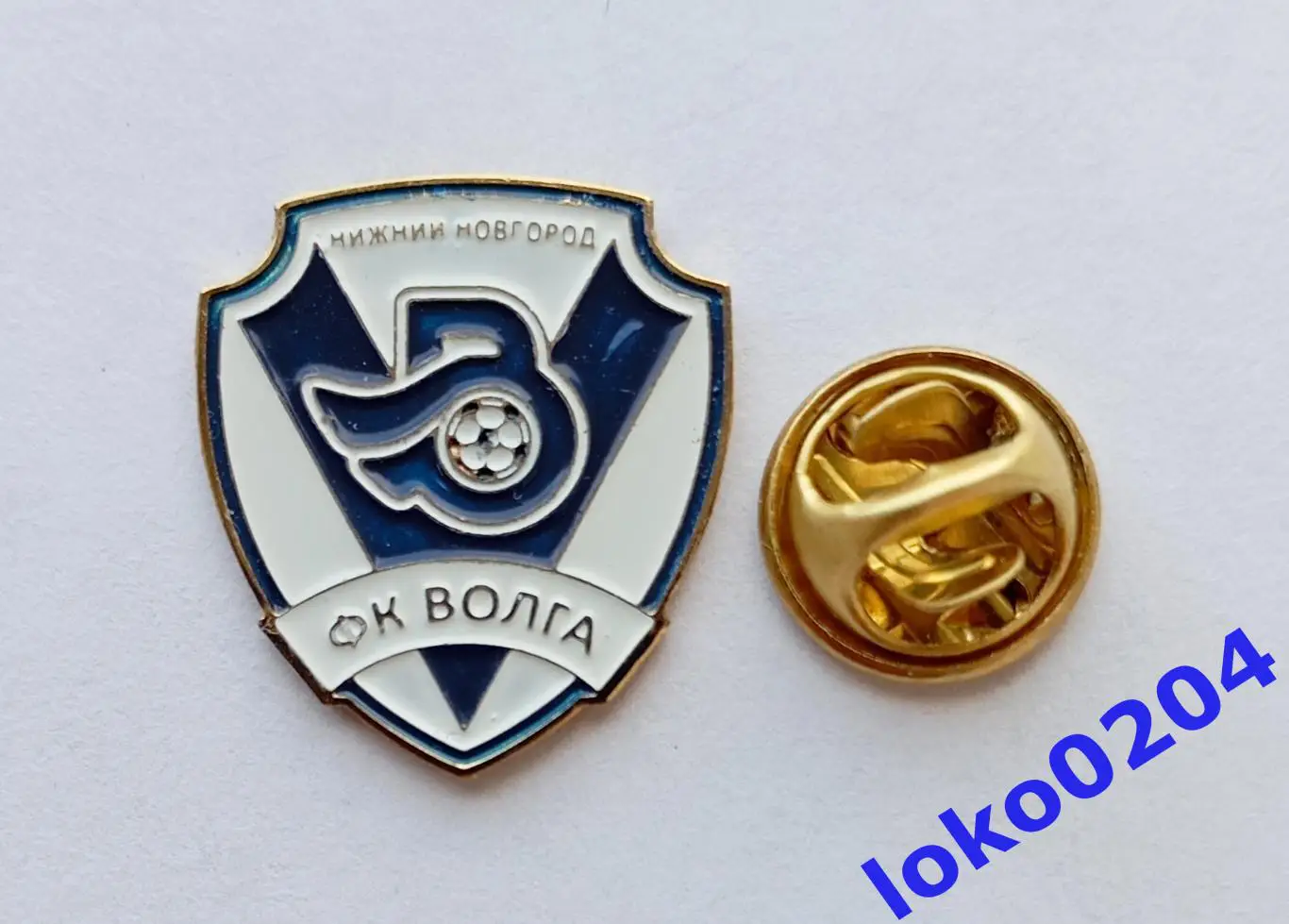 Футбол. Футбольный клуб. Знак. ВОЛГА Нижний Новгород - РОССИЯ.