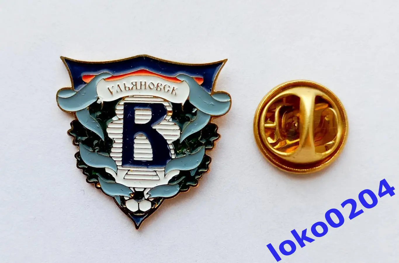 Футбол. Футбольный клуб. Знак. ВОЛГА Ульяновск - РОССИЯ.