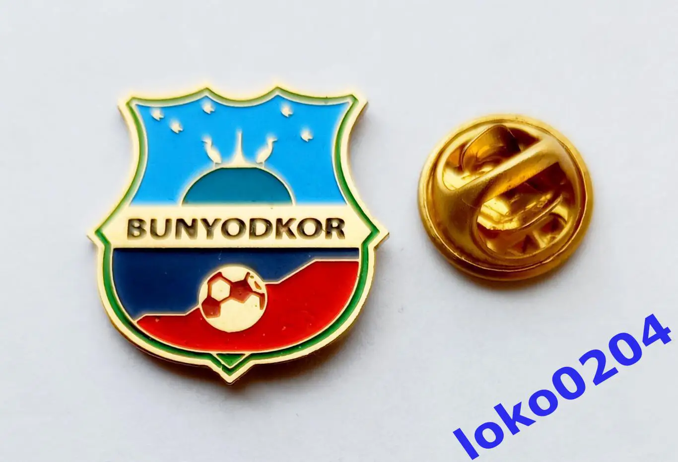 Футбол. Футбольный клуб. Знак. Ф.К. БУНЕДКОР Ташкент - УЗБЕКИСТАН.