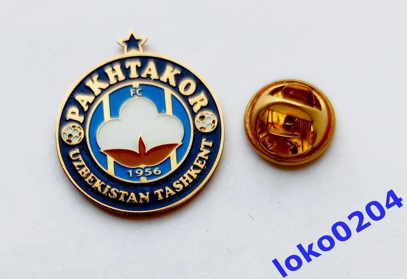 Футбол. Футбольный клуб. Знак. Ф.К. ПАХТАКОР Ташкент - УЗБЕКИСТАН.