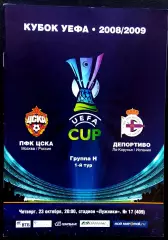 ЦСКА Москва - ДЕПОРТИВО, 2008. Еврокубковый матч.