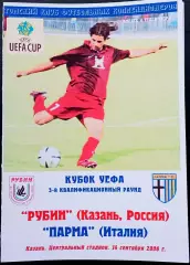 Программа Футбол ЕвроКубки. ФК РУБИН Казань - ПАРМА, 2006.