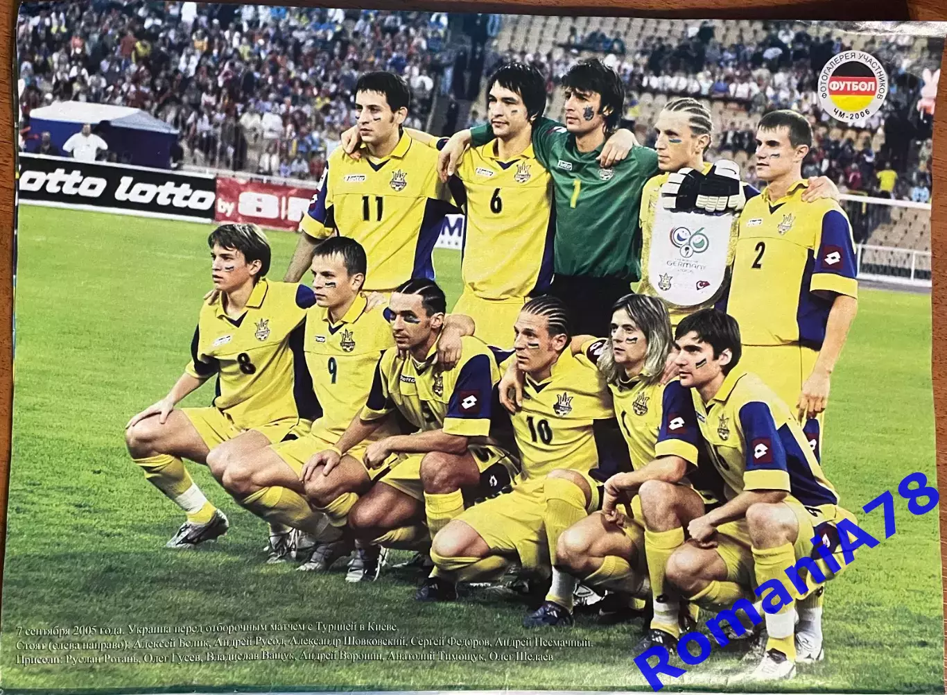 Футбол.Постер Україна 2006.