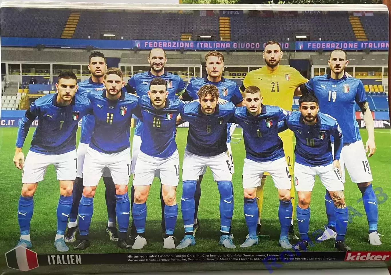 Футбол, Чемпіонат Європи 2021, cпецвидання Кікер / Kicker Sonderheft Euro 2020. 1