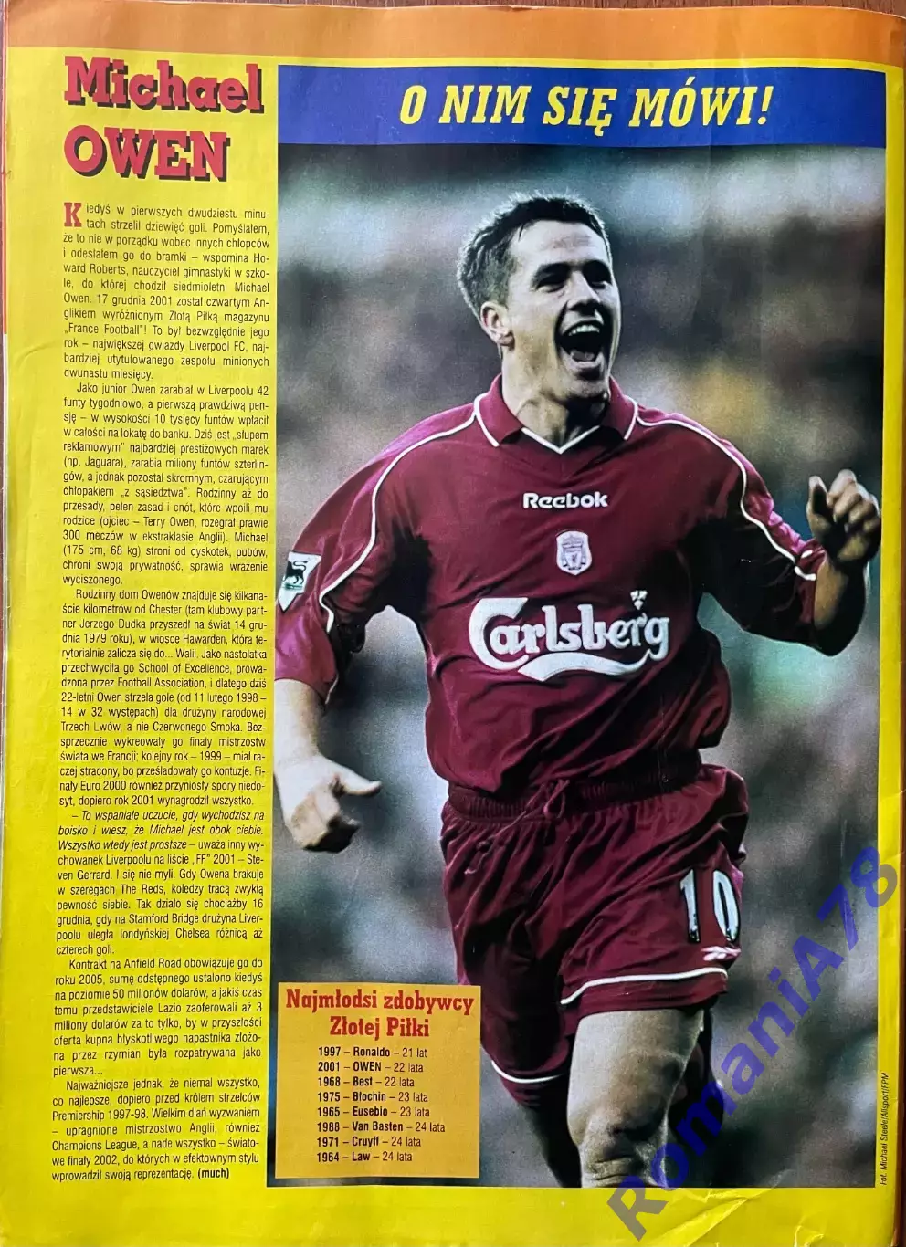 Журнал. Футбол Pilka Nozna N1/ 2002.Постер Португалія. 2