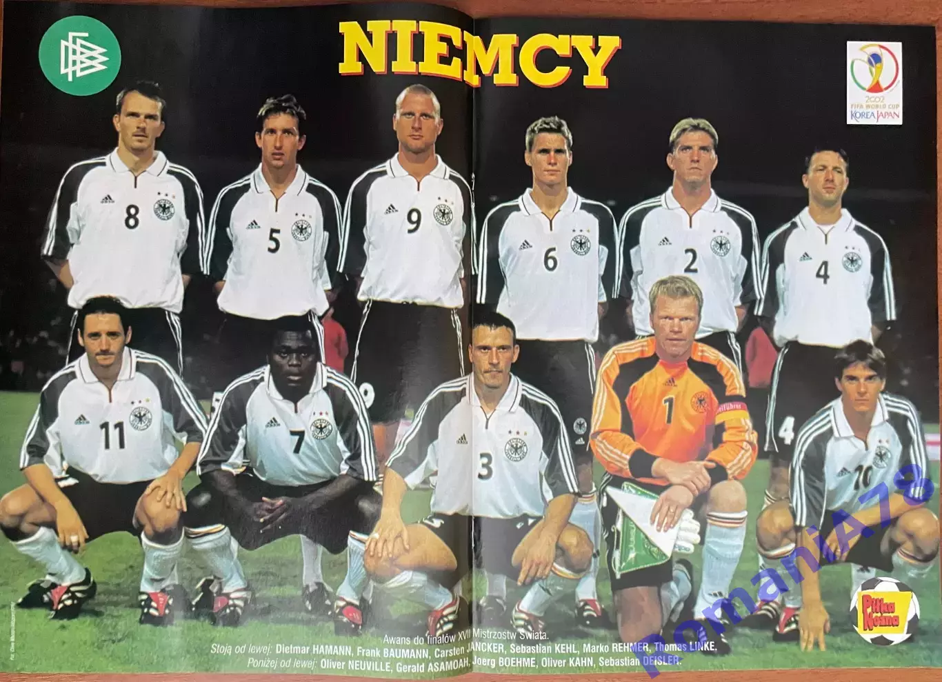 Журнал. ФутболPilka Nozna N2/ 2002.Постер Німеччина. 1