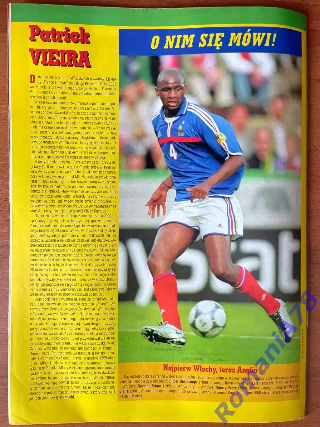 Журнал. ФутболPilka Nozna N4/ 2002.Постер Ірландія,Кін. 3