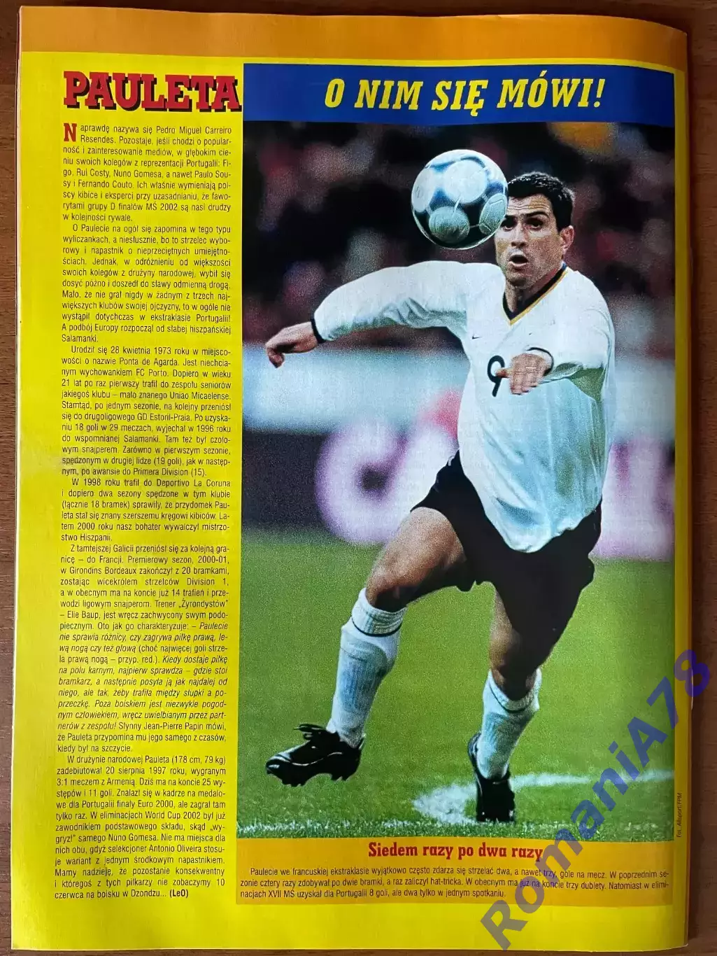 Журнал. ФутболPilka Nozna N5/ 2002.Постер Фіорентіна. 2