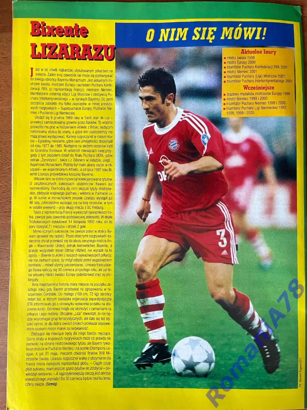 Журнал. ФутболPilka Nozna N8/ 2002.Постер Сенегал,Словенія.. 3