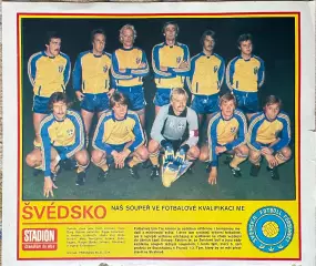 Футбол.Постер зжурналу Стадіон. /Stadion Швеція