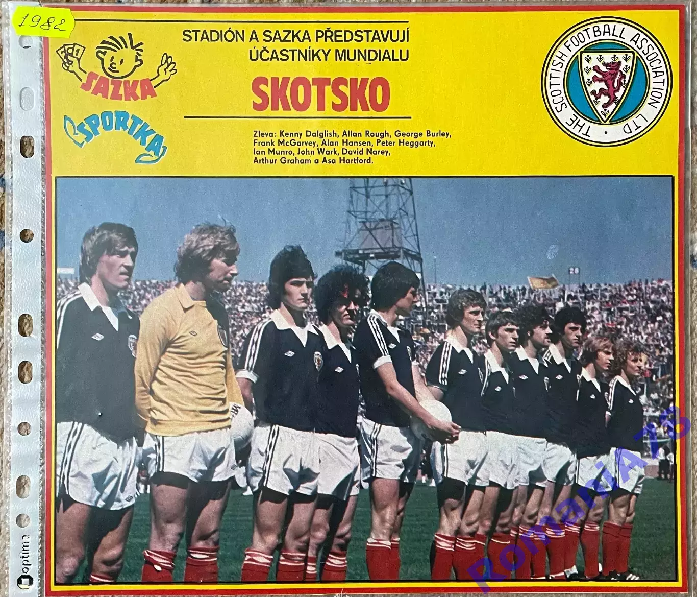 Постер з журнала Stadion/Стадион. Шотландия.