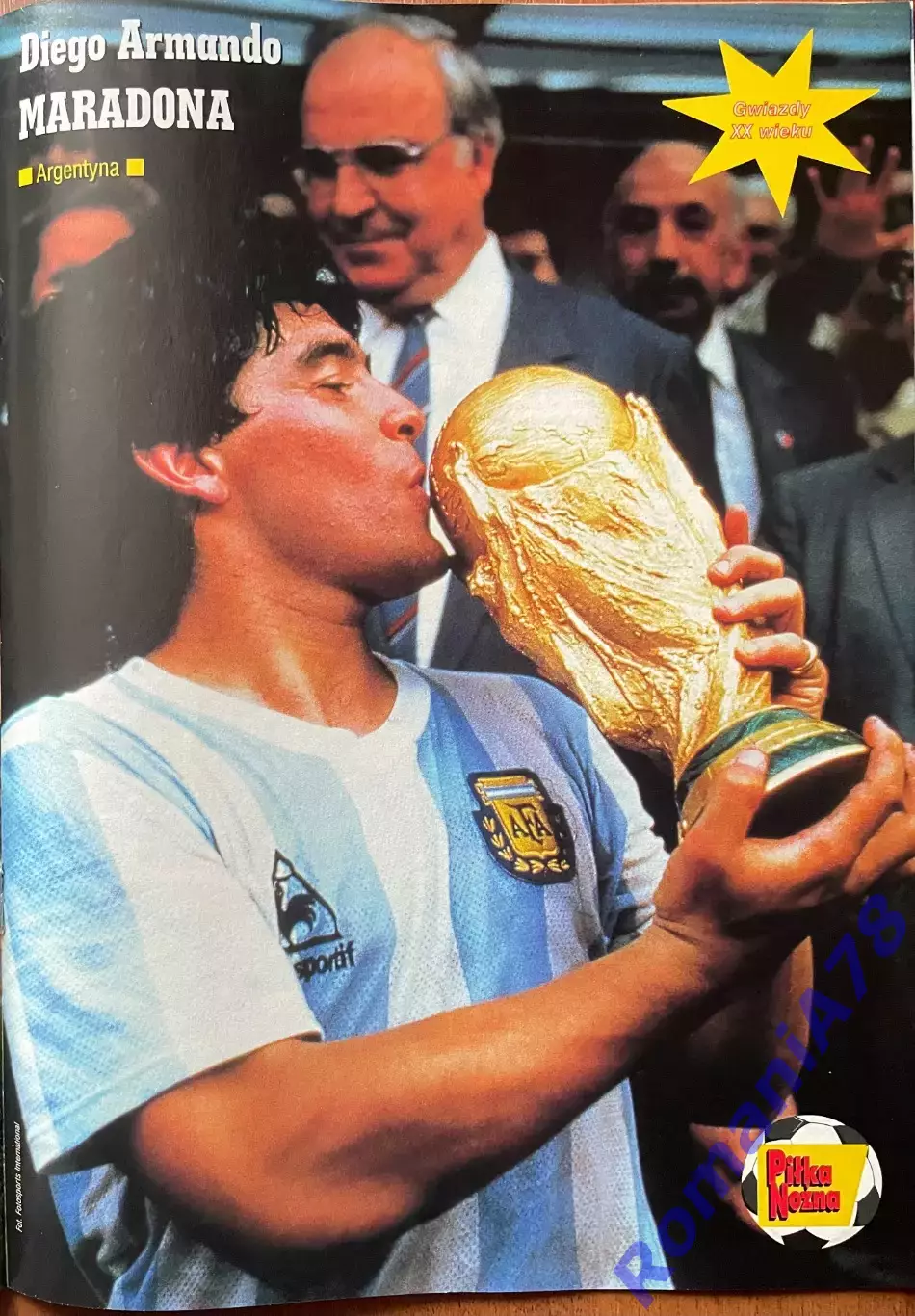 Журнал. Футбол Pilka Nozna N51-52/1999 Постер Лято,Марадона 2
