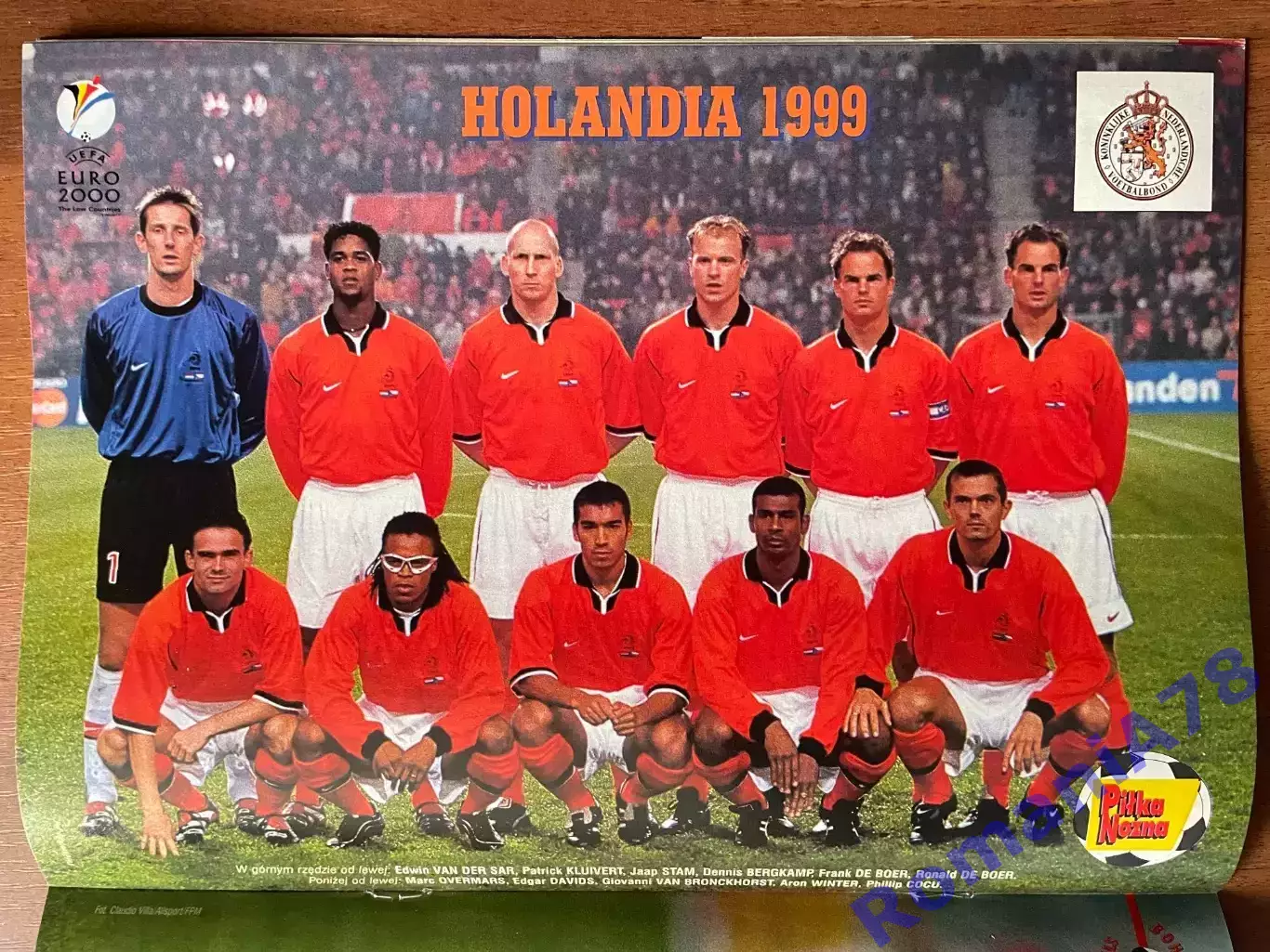 Журнал. Футбол Pilka Nozna N50/1999 Постер Україна,Нідерланди,Монтелла. 1