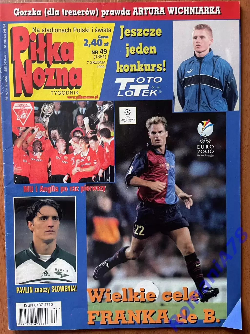 Журнал. Футбол Pilka Nozna N49/1999 Постер Франція