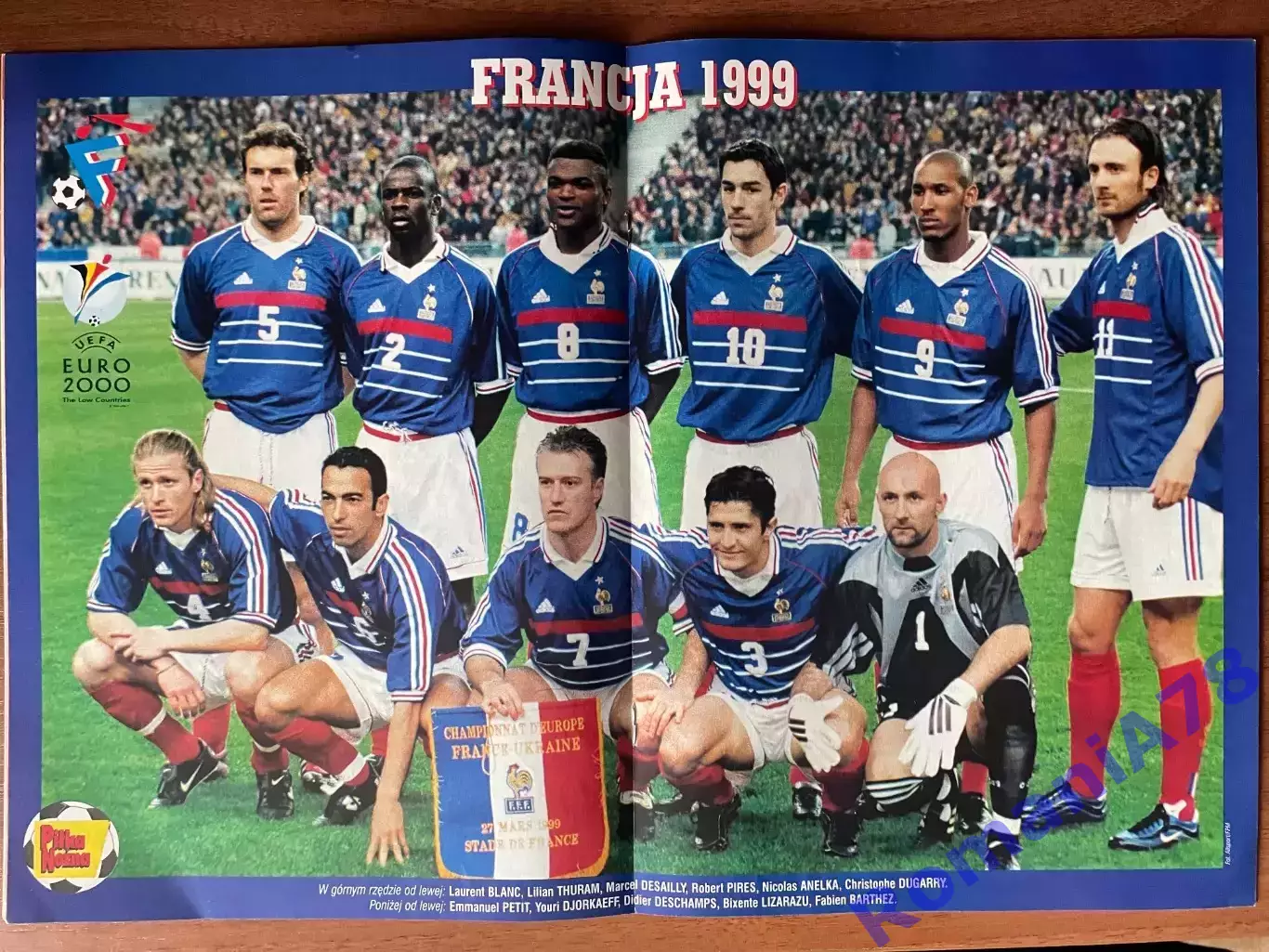 Журнал. Футбол Pilka Nozna N49/1999 Постер Франція 1