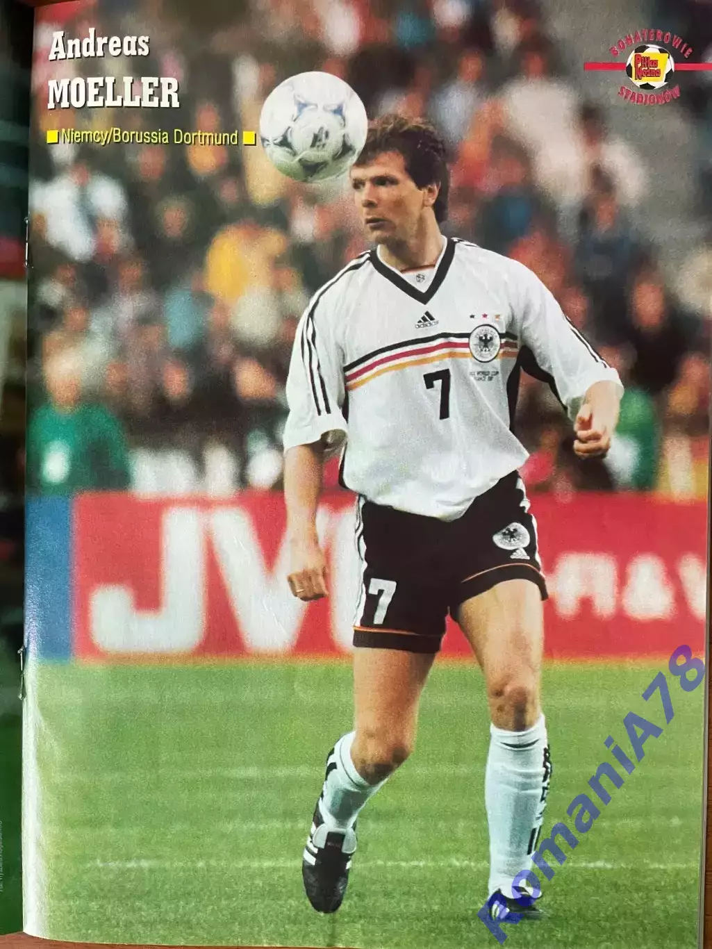 Журнал. Футбол Pilka Nozna N43/1999 Постер Відзев,Лаудруп,Меллер. 2