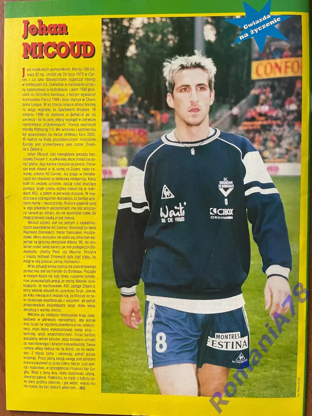 Журнал. Футбол Pilka Nozna N42/1999.Постер Люндберг,Нойвілл,Міку. 4