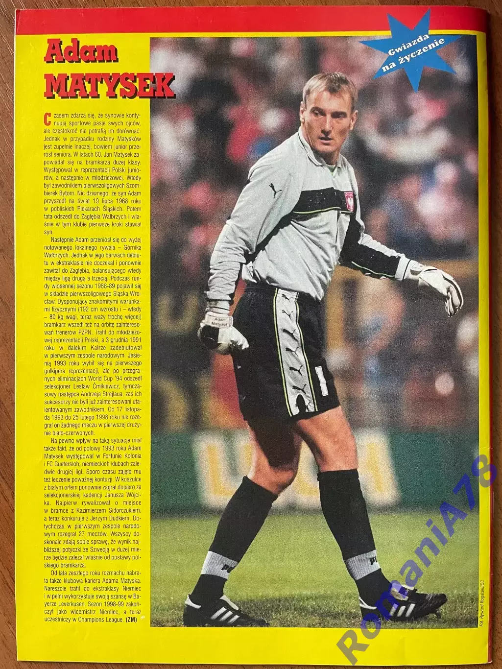 Журнал. Футбол Pilka Nozna N40/1999 Постер Швеція,Польща 3