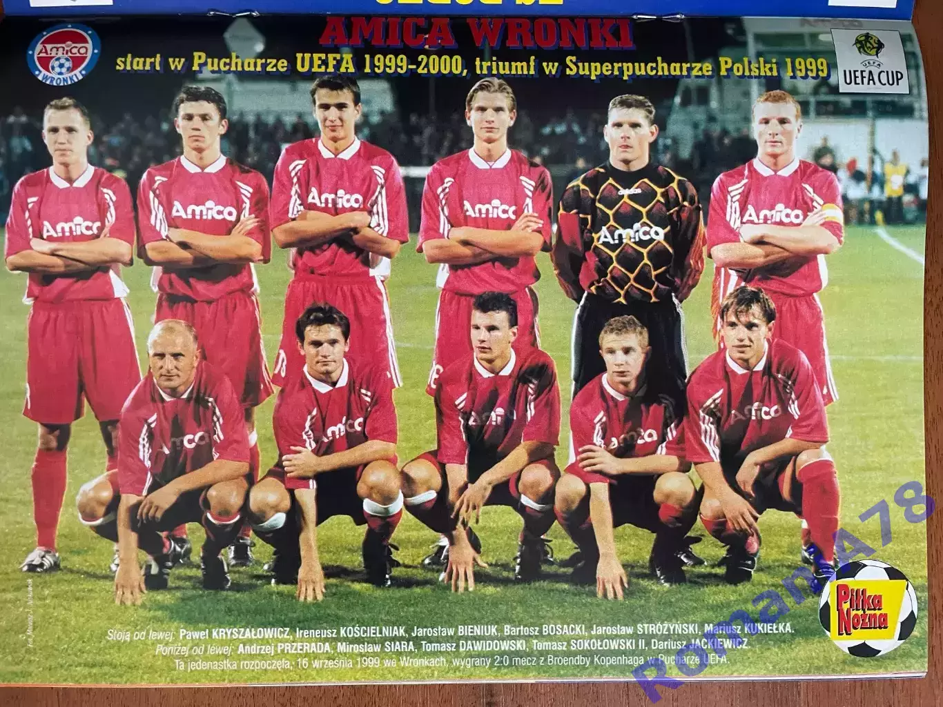 Журнал. Футбол Pilka Nozna N39/1999 Постер Порто,Аміка. 2