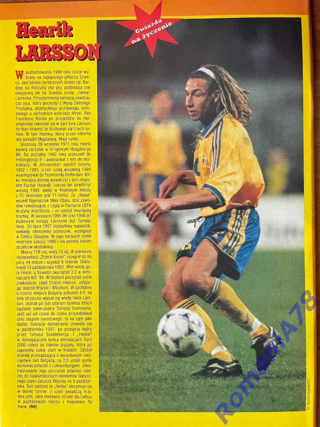 Журнал. Футбол Pilka Nozna N39/1999 Постер Порто,Аміка. 3