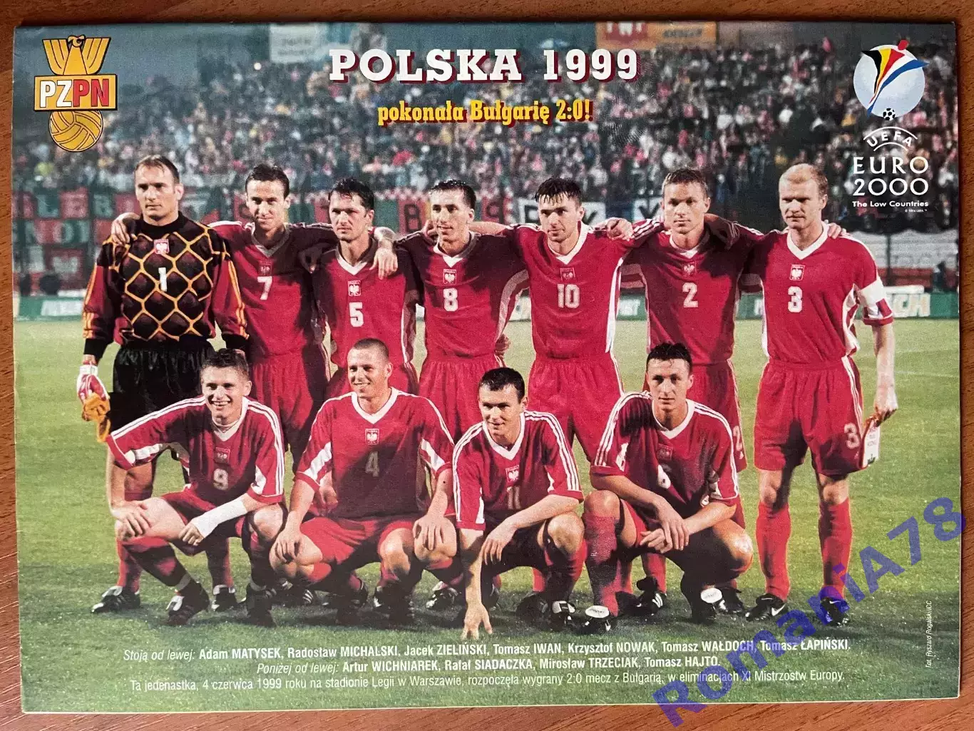 Журнал. Футбол Pilka Nozna N23/1999 Постер Манчестер,Польща,Мандриш. 2