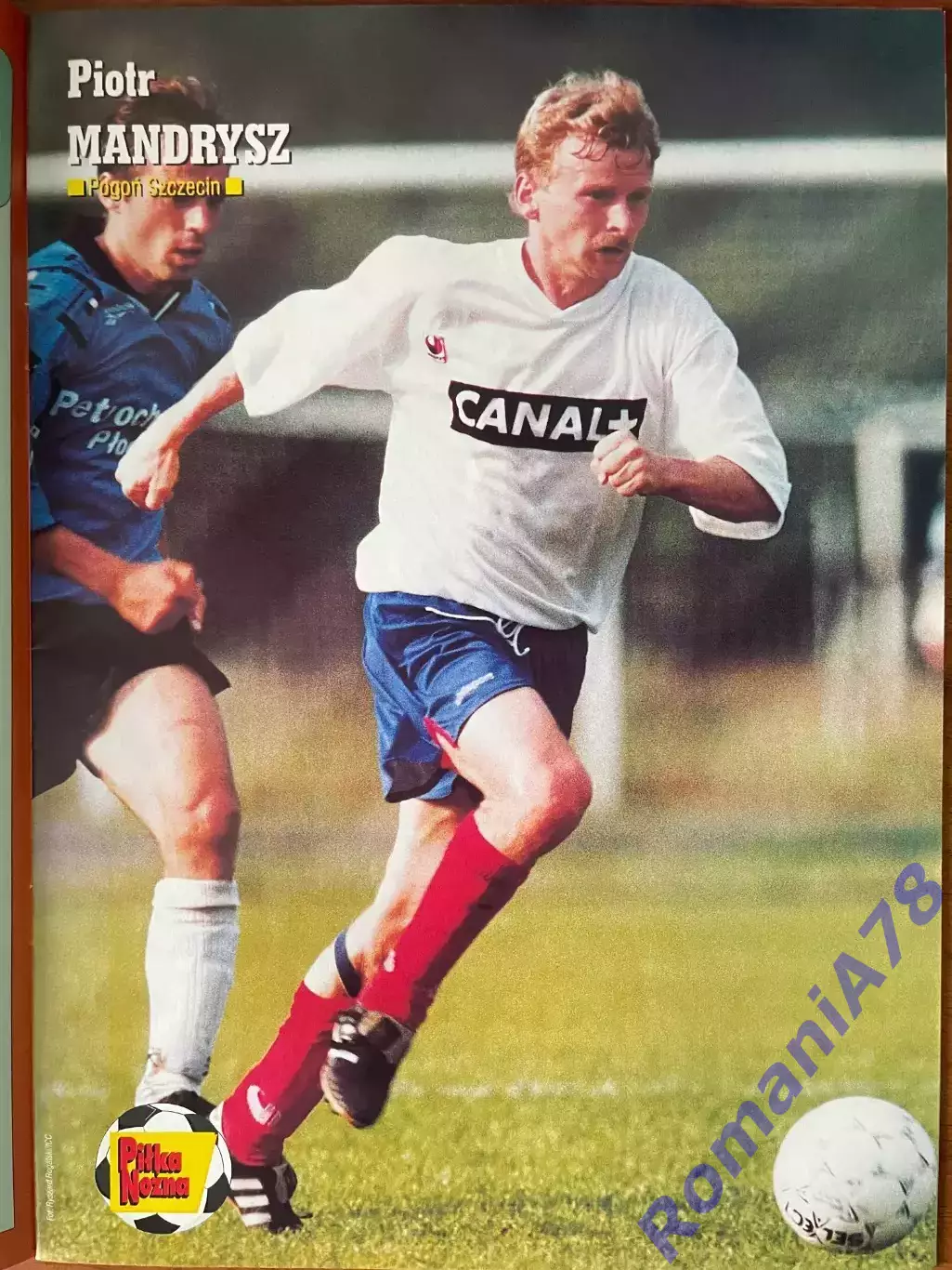 Журнал. Футбол Pilka Nozna N23/1999 Постер Манчестер,Польща,Мандриш. 3