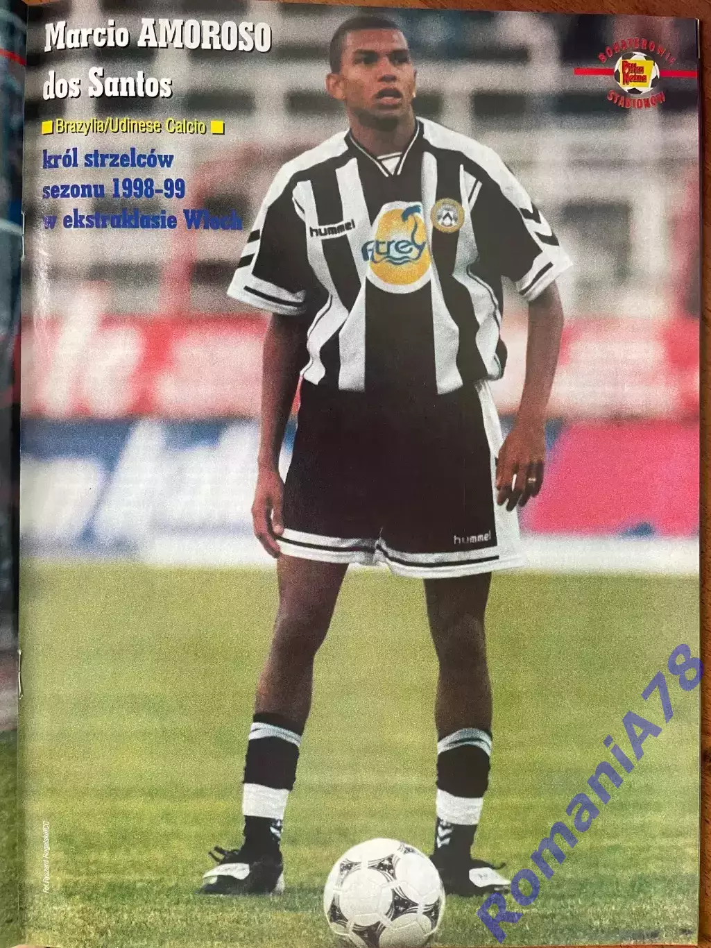 Журнал. Футбол Pilka Nozna N22/1999 Постер ЧерешевскіАморозо,Цитко, 1