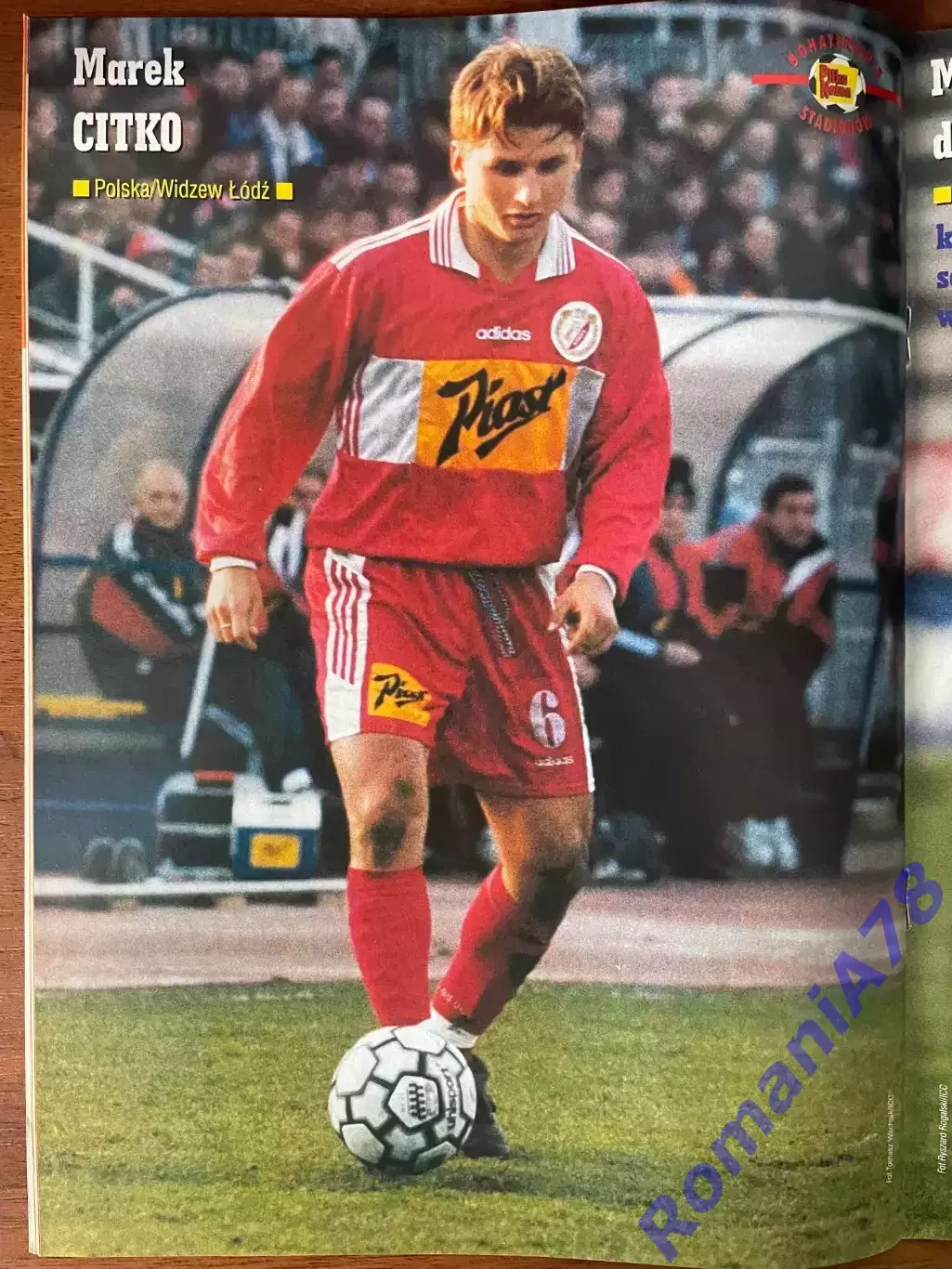 Журнал. Футбол Pilka Nozna N22/1999 Постер ЧерешевскіАморозо,Цитко, 2