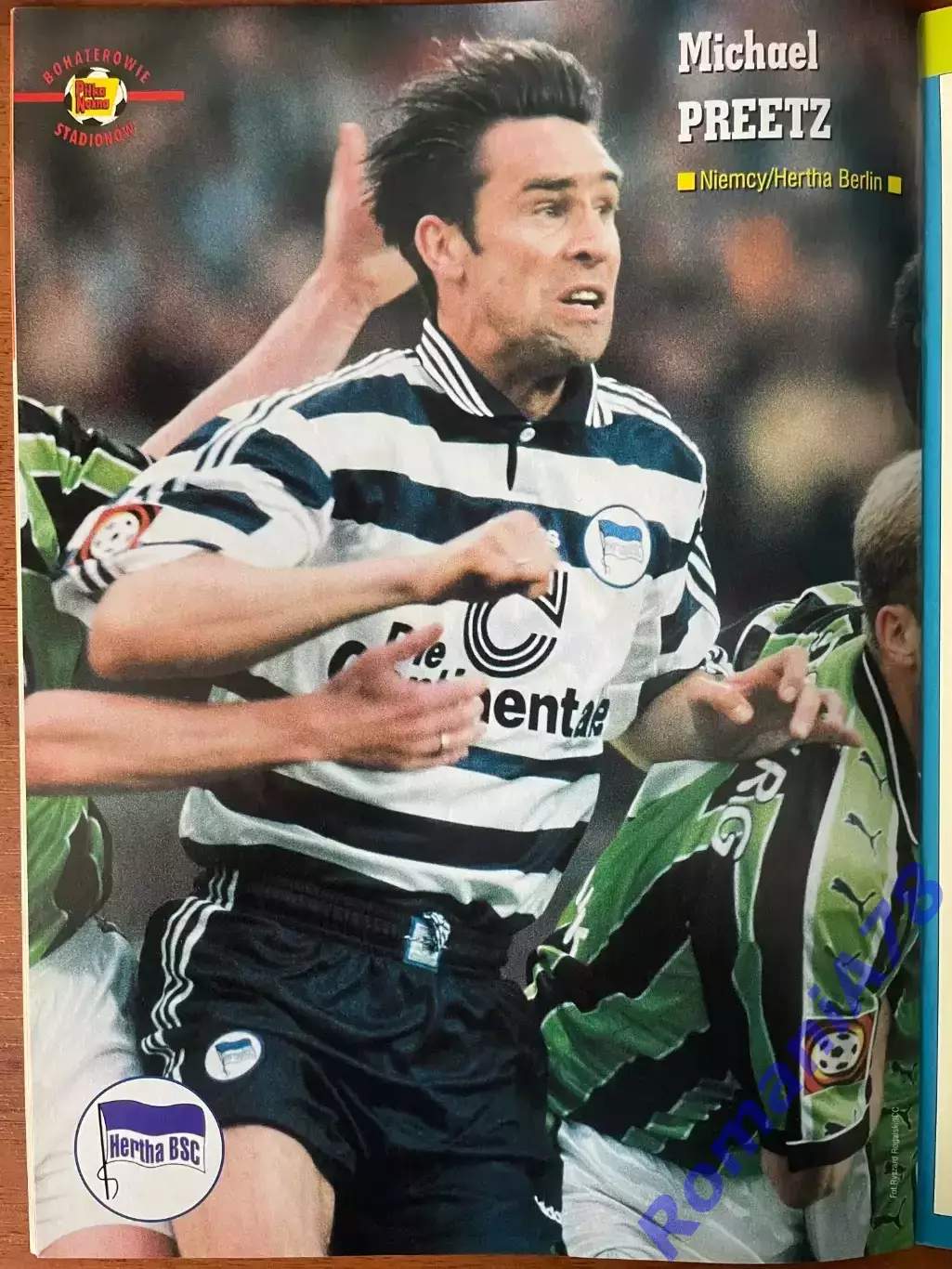 Журнал. Футбол Pilka Nozna N20/1999 Постер Польша,Притц,Парма. 3