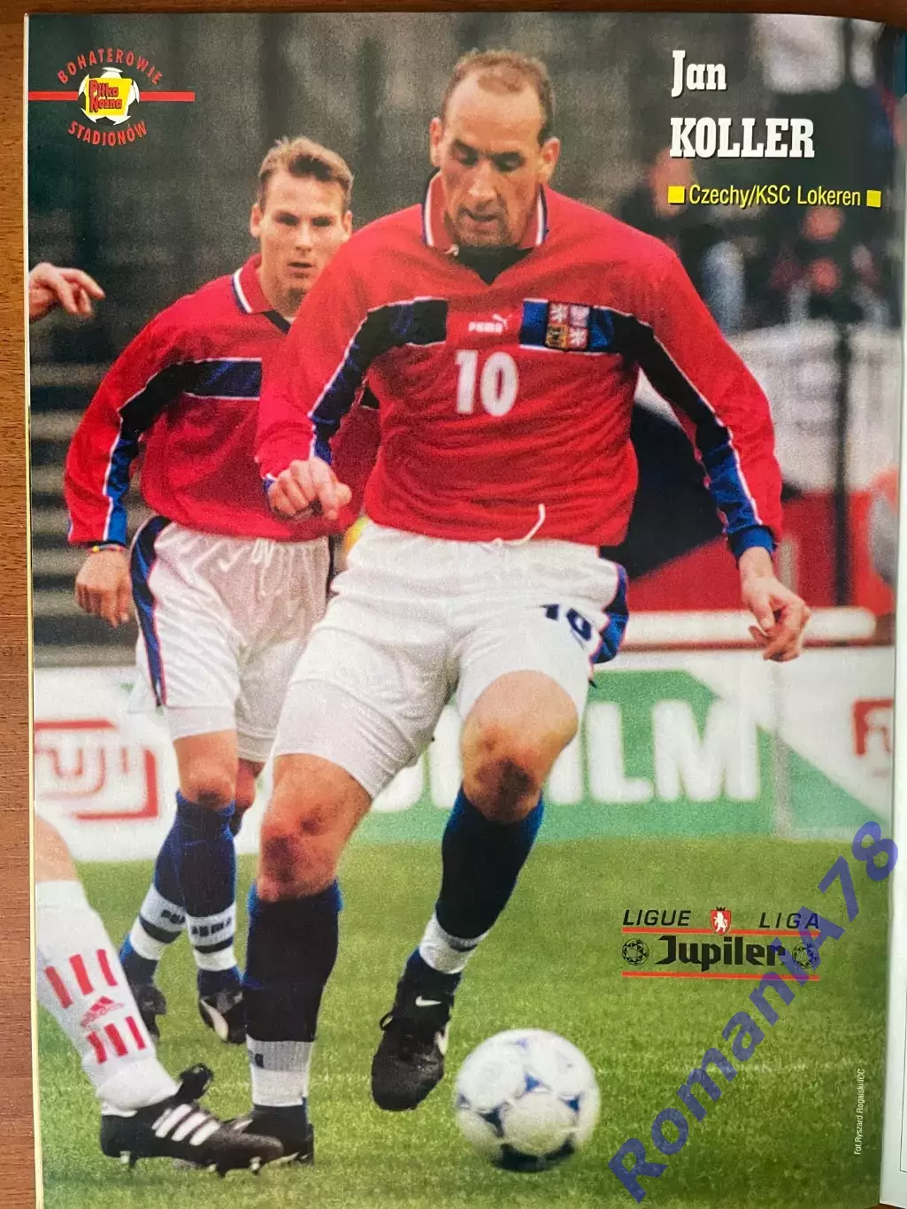 Журнал. Футбол Pilka Nozna N19/1999 Постер Польща,Колер,Літманен Вісла,Гловацкі. 3