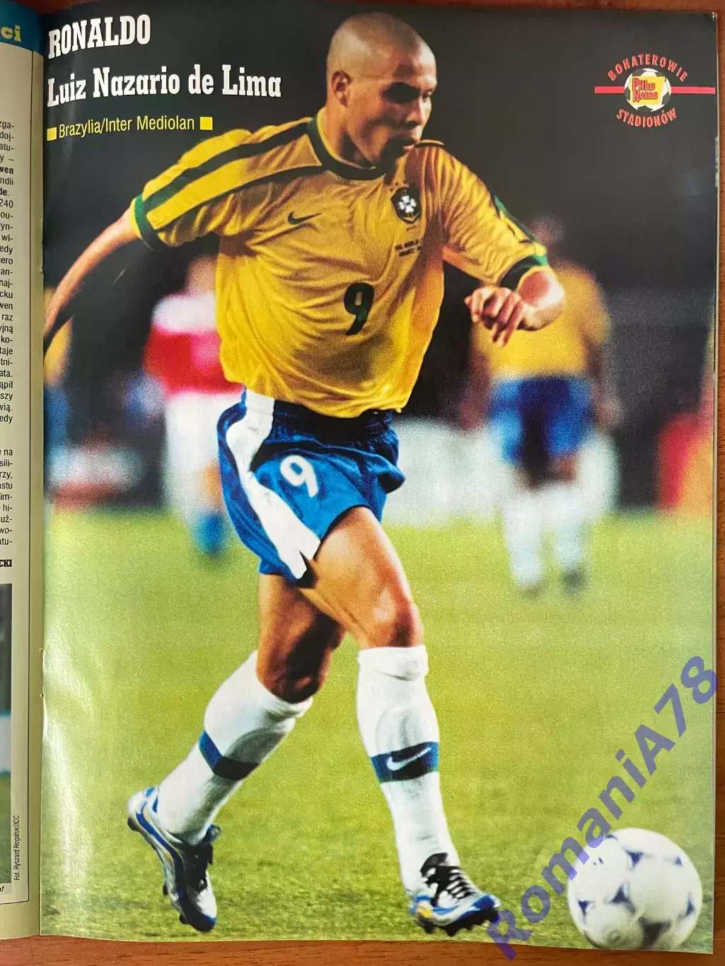 Журнал. Футбол Pilka Nozna N18/1999 Постер Манчестер,Бенфіка,Чехія,Роналдо. 4