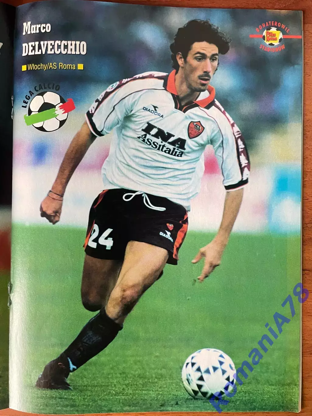 Журнал. Футбол Pilka Nozna N17/1999 Постер Ван Ністелрой,Дельвеккіо,Лампард. 1