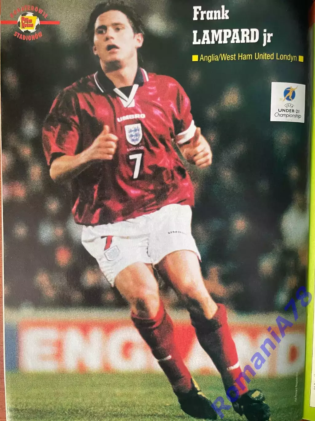 Журнал. Футбол Pilka Nozna N17/1999 Постер Ван Ністелрой,Дельвеккіо,Лампард. 2