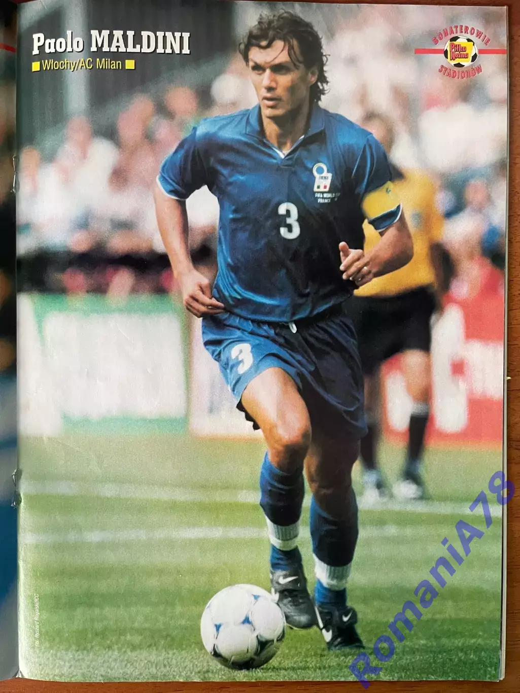 Журнал. Футбол Pilka Nozna N10/1999 Постер Мальдіні,Недвед.. 1