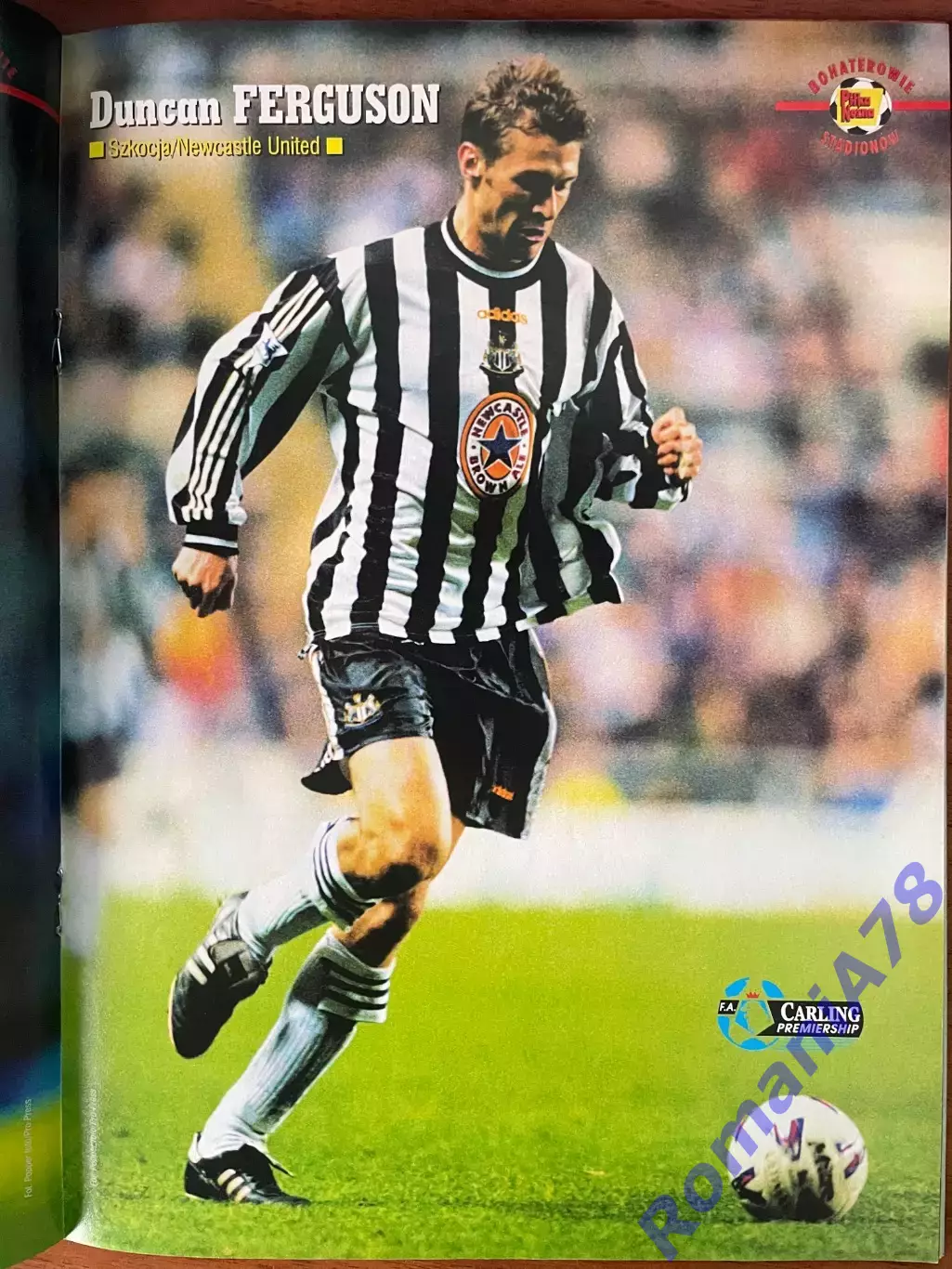 Журнал. Футбол Pilka Nozna N9/1999.Постер Коуту,Фергюссон,Даблін. 1