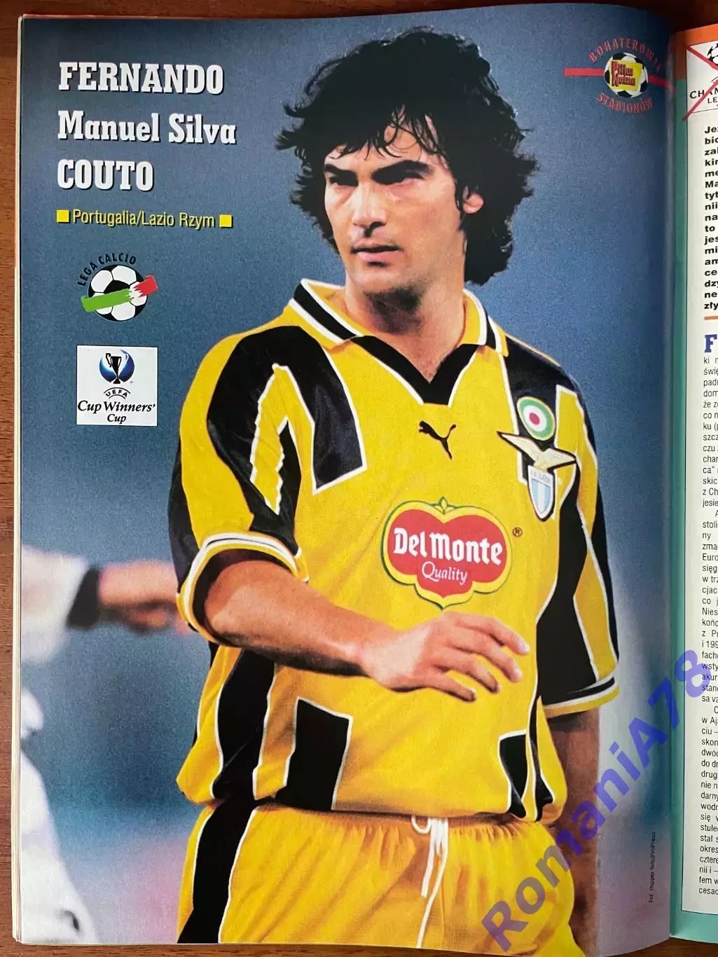 Журнал. Футбол Pilka Nozna N9/1999.Постер Коуту,Фергюссон,Даблін. 2