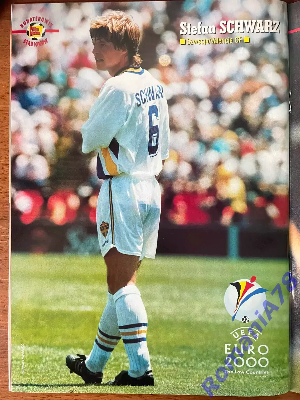 Журнал. Футбол Pilka Nozna N8/1999 Постер Коул,Шварц,Бекхем,Андерссон. 2