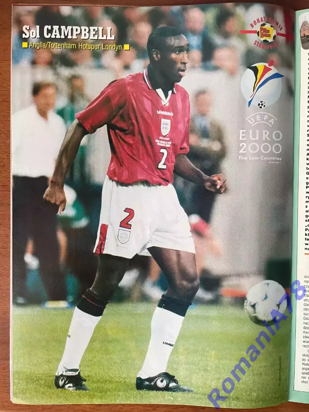 Журнал. Футбол Pilka Nozna N7/1999 Постер Хедман,Кемпбелл,Бьорклунд,Сімен. 1