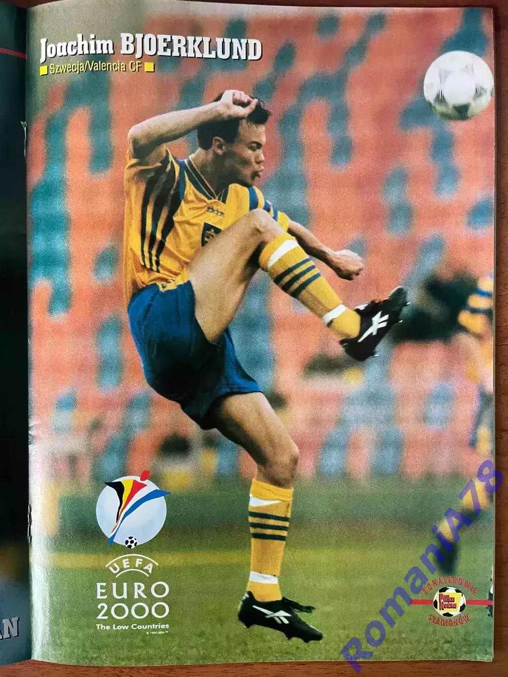 Журнал. Футбол Pilka Nozna N7/1999 Постер Хедман,Кемпбелл,Бьорклунд,Сімен. 2