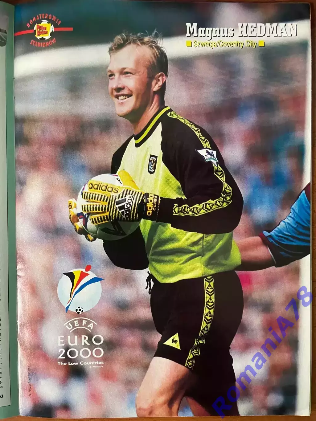 Журнал. Футбол Pilka Nozna N7/1999 Постер Хедман,Кемпбелл,Бьорклунд,Сімен. 4