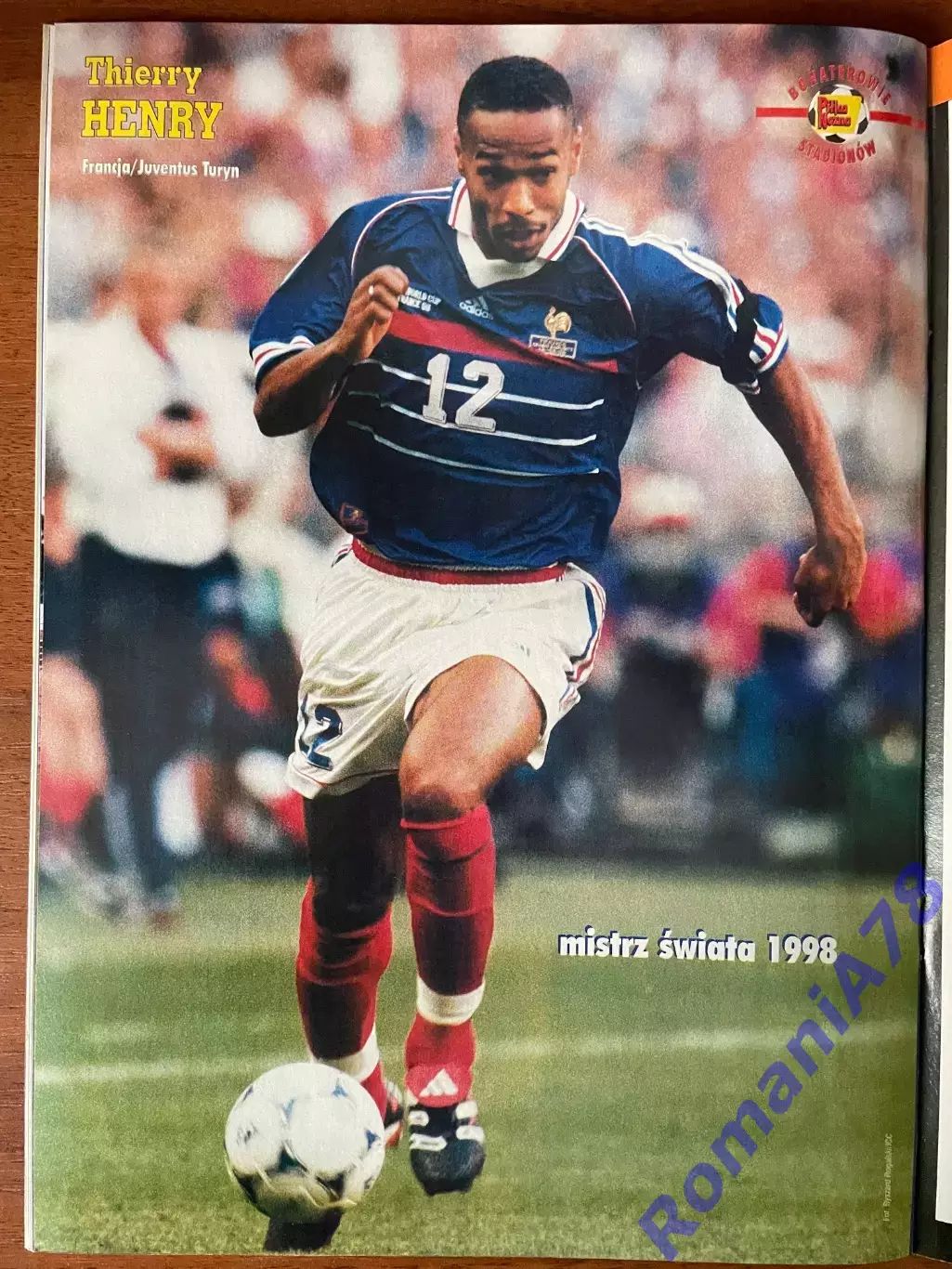 Журнал. Футбол Pilka Nozna N6/1999 Постер Баварія,Анрі,Гурнік 2