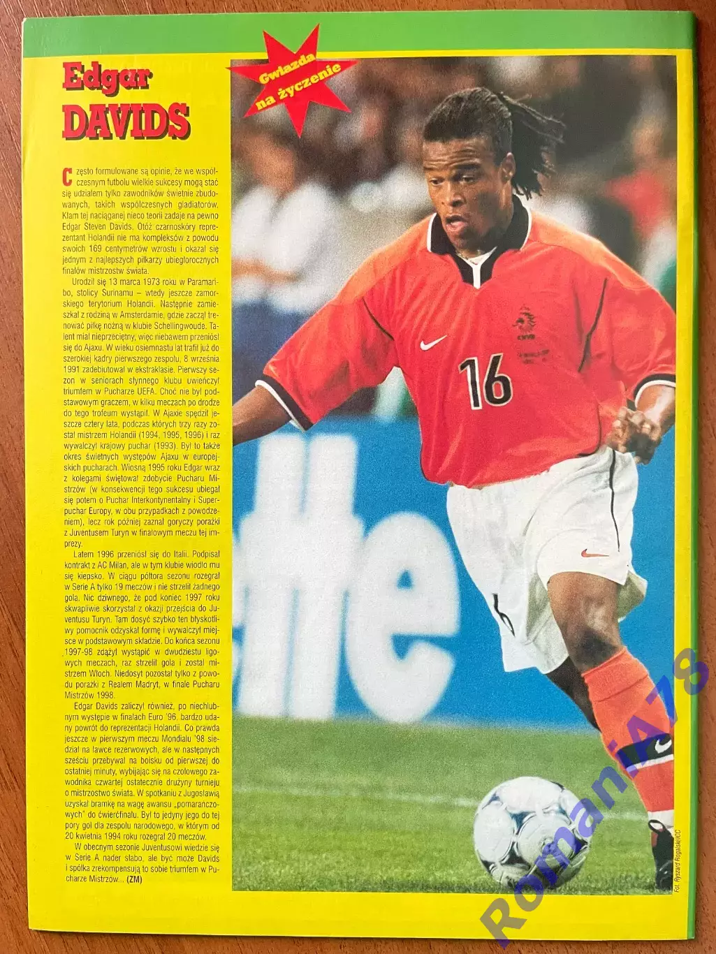 Журнал. Футбол Pilka Nozna N6/1999 Постер Баварія,Анрі,Гурнік 4