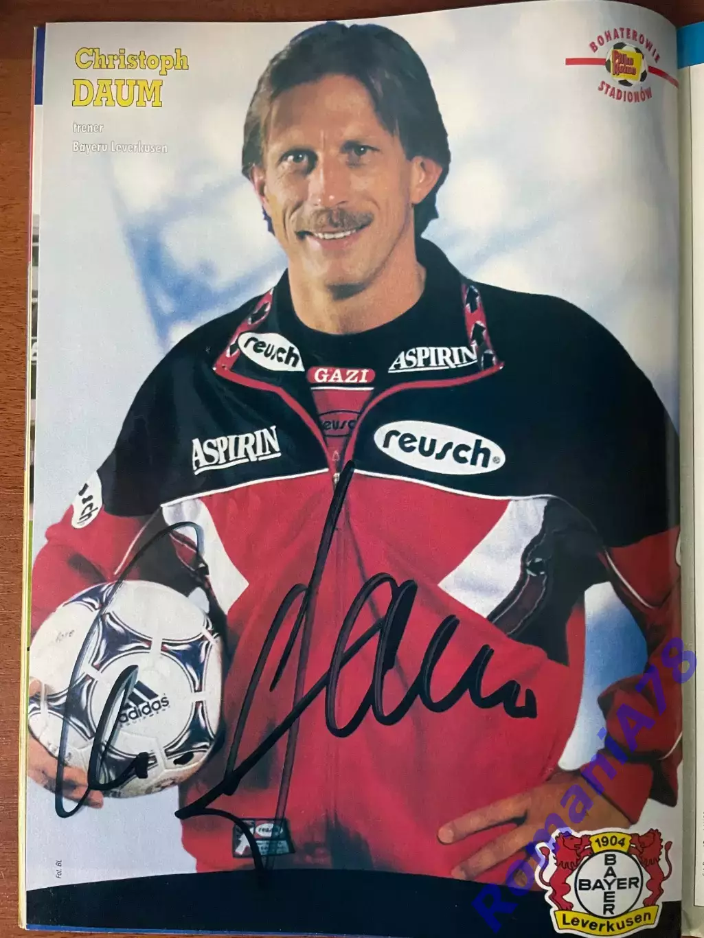 Журнал. Футбол Pilka Nozna N2/1999 Постер Байер,Бергомі 3